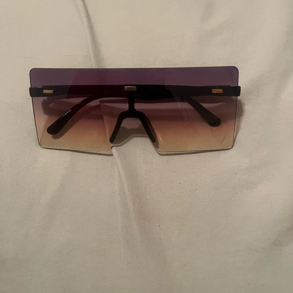 Purple and Brown Gradient Sunglasses - Picture 1 of 1